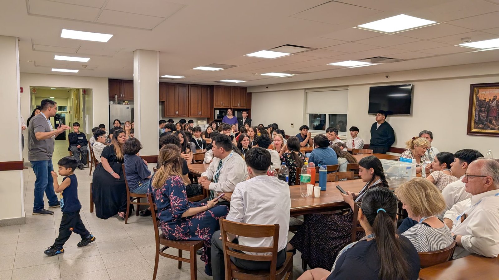 A second moment of testimony sharing during the devotional